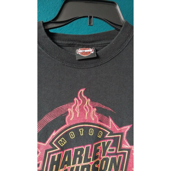 Harley Davidson Motorcycle Myrtle Beach Shirt Size L Black Live Free Ride Free - Picture 2 of 10